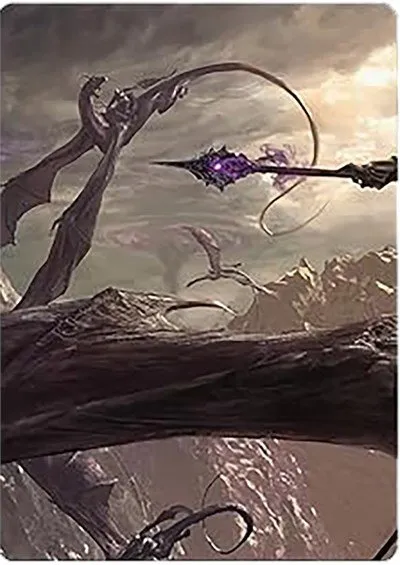 Nazgul Battle-Mace Art Card - Normal Nazgul Battle Mace Art 