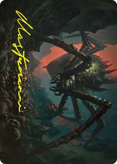 Shelob, Child of Ungoliant Art Card - Gold Stamped Signature