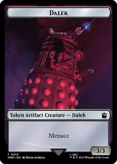 Dalek // Treasure (0031) Double-Sided Token - Foil