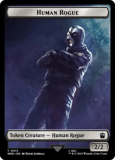 Human Rogue // Clue (0022) Double-Sided Token