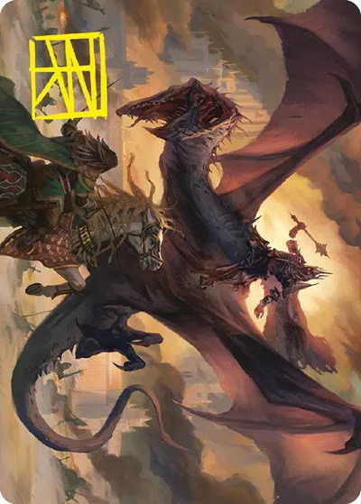 Witch-king, Bringer of Ruin Art Card - Gold Stamped Signature