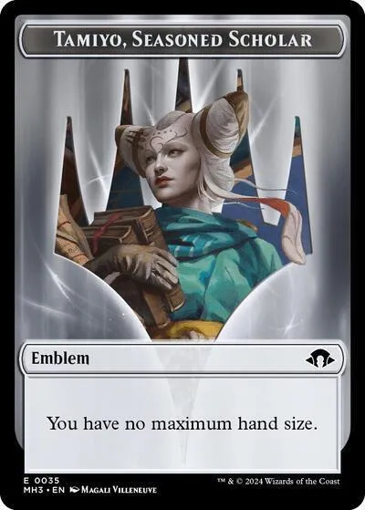 Emblem - Tamiyo, Seasoned Scholar - Normal Emblem Tamiyo Seasoned 