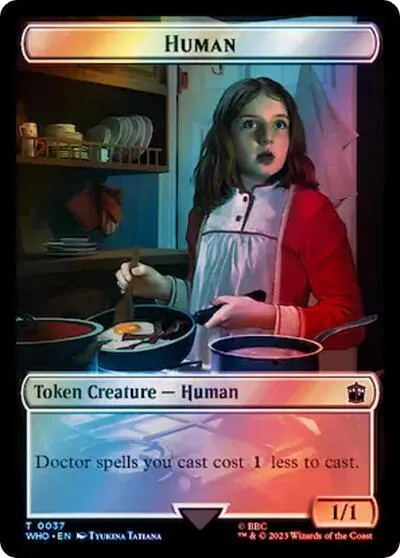 Human (0037) // Dinosaur Double-Sided Token