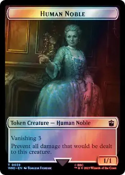 Human Noble // Treasure (0062) Double-Sided Token