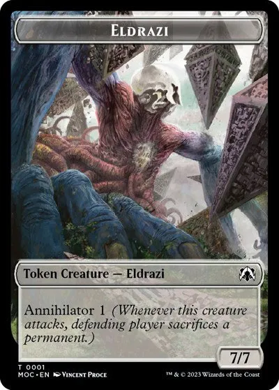 Eldrazi // Angel Double-sided Token