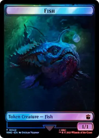 Fish // Cyberman Double-Sided Token