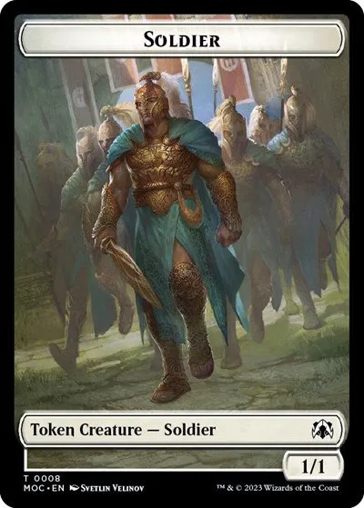 Soldier // Insect Double-Sided Token
