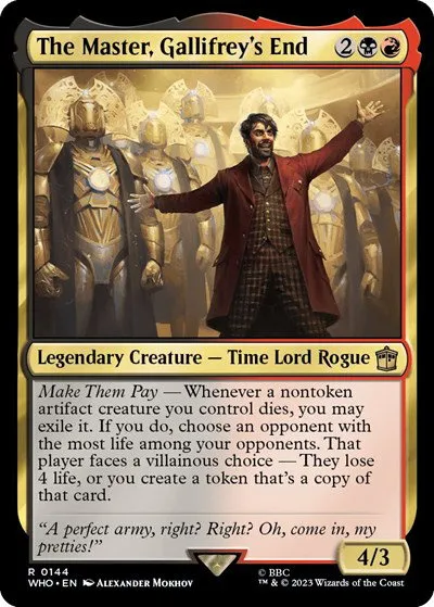 The Master, Gallifrey's End - Foil