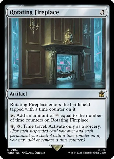 Rotating Fireplace - Foil