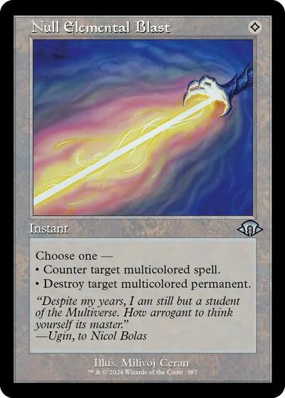 Null Elemental Blast - Foil