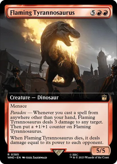Flaming Tyrannosaurus