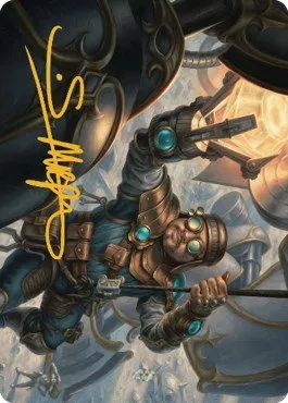 Powerstone Engineer Art Card - Gold Stamped Signature