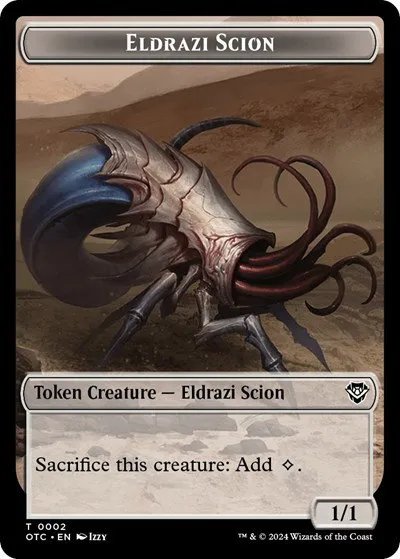 Eldrazi Scion // Manifest Double-Sided Token