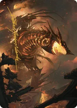 The Fall of Kroog Art Card - Gold Stamped Signature