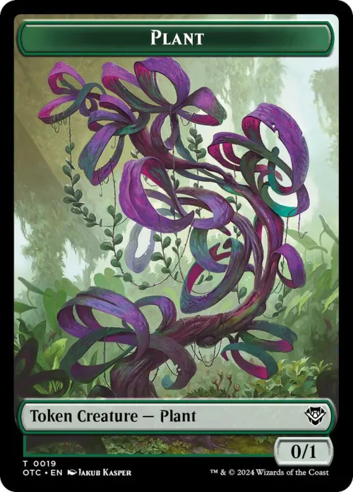 Plant // Sand Warrior Double-Sided Token
