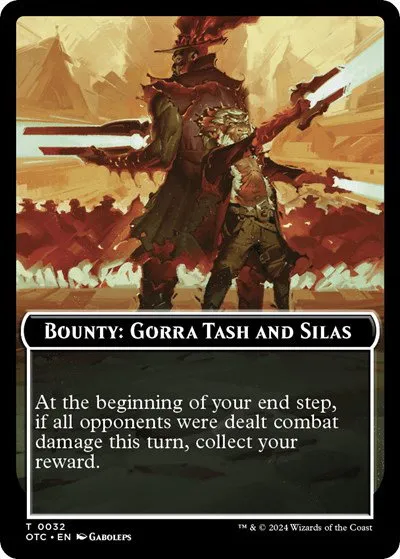 Bounty: Gorra Tash and Silas // Bounty Rules Double-Sided Token - Normal Bounty Gorra Tash And S