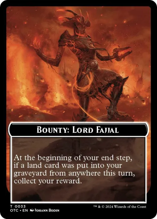 Bounty: Lord Fajjal // Bounty Rules Double-Sided Token - Normal Bounty Lord Fajjal Boun