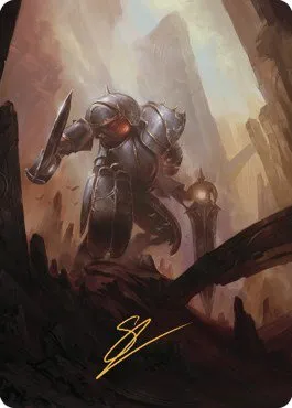 Mountain Art Card - Gold Stamped Signature