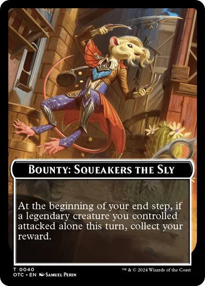 Bounty: Squeakers the Sly // Bounty Rules Double-Sided Token - Normal Bounty Squeakers The Sl