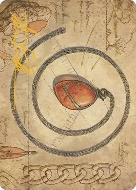Mox Amber Art Card - Gold Stamped Signature