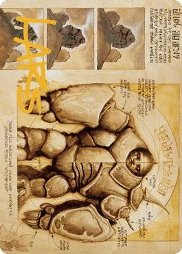 Precursor Golem Art Card - Gold Stamped Signature