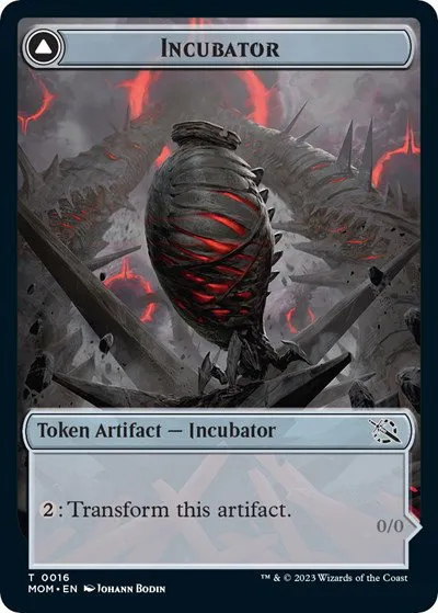 Incubator (0016) // Phyrexian (0016) Double-Sided Token - Foil Incubator 0016 Phyrexian 