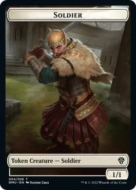 Soldier // Insect Double-Sided Token - Foil Soldier Insect Double Sid