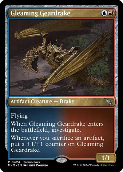 Gleaming Geardrake - Foil