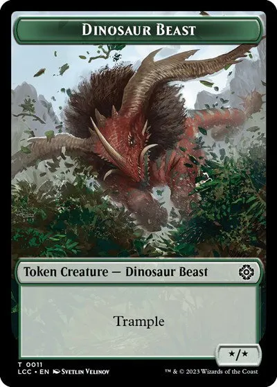 Dinosaur Beast // Dinosaur Double-Sided Token