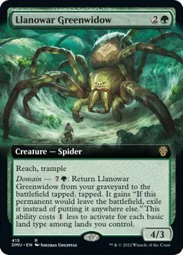 Llanowar Greenwidow - Foil