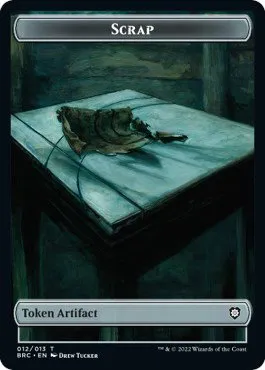 Scrap // Phyrexian Myr Double-Sided Token