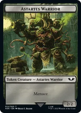 Plaguebearer of Nurgle // Astartes Warrior (012) Double-Sided Token