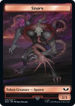 Plaguebearer of Nurgle // Spawn Double-Sided Token - Surge Foil