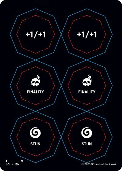 Punch Card Token - 1 2