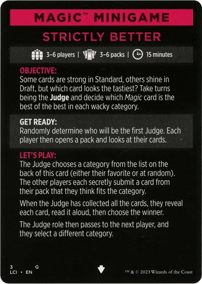 Magic Minigame: Strictly Better - Normal Magic Minigame Strictly