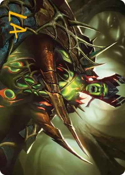 Maze's Mantle Art Card - Gold Stamped Signature