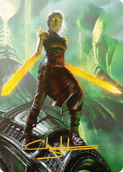 Nahiri, the Unforgiving Art Card - Gold Stamped Signature