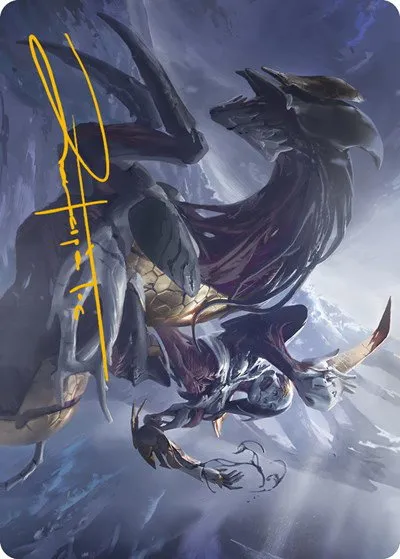 Ria Ivor, Bane of Bladehold Art Card - Gold Stamped Signature
