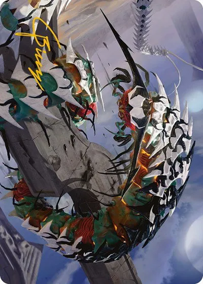 Atraxa's Skitterfang Art Card - Gold Stamped Signature