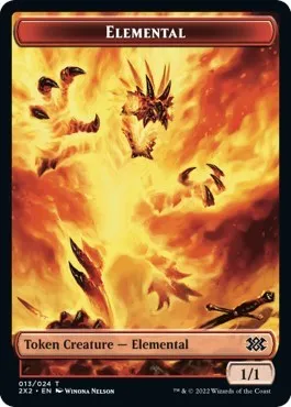 Elemental // Aven Initiate Double-Sided Token