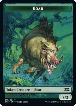 Boar // Vampire Double-Sided Token