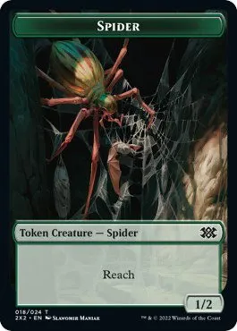 Spider // Monk Double-Sided Token - Foil