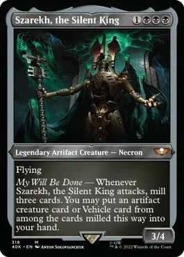 Szarekh, the Silent King (Display Commander) (Foil Etched) - Thick Stock