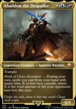 Abaddon the Despoiler (Display Commander) (Foil Etched) - Thick Stock