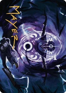 Rona's Vortex Art Card - Gold Stamped Signature