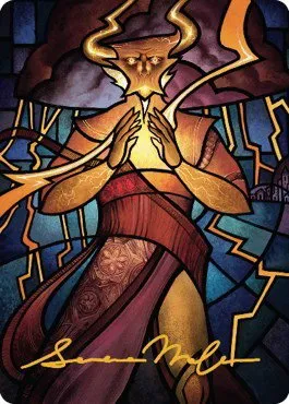 Najal, the Storm Runner Art Card - Gold Stamped Signature