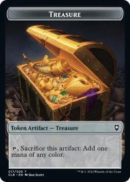 Treasure // Skeleton Double-Sided Token