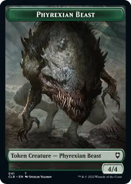 Phyrexian Beast // Wurm Double-Sided Token