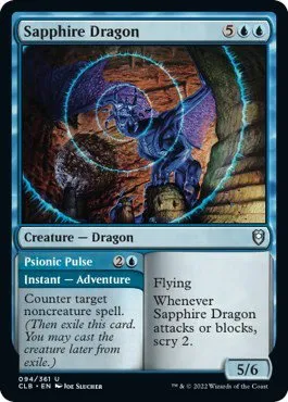 Sapphire Dragon - Foil