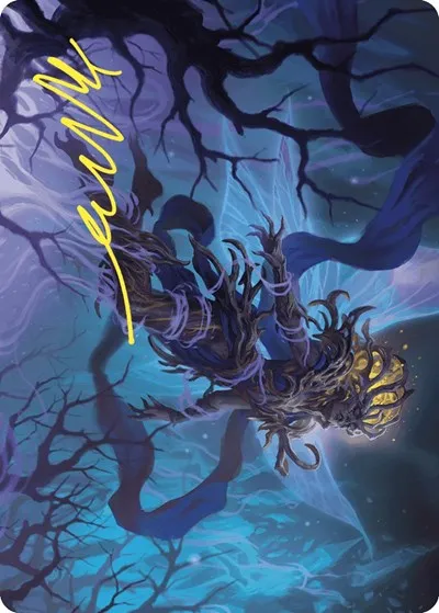 Sleep-Cursed Faerie Art Card - Gold Stamped Signature